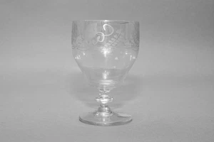 Antiguo rummer georgiano de vidrio grabado inglés circa.1770 - Imagen 1 de 6