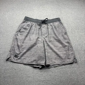 Under Armour Running Shorts Mens Large 32x7" Flat Front Drawstrings Gray Pockets - Picture 1 of 10