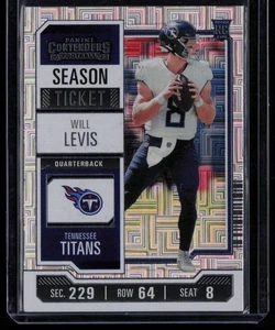 Boleto de temporada Will Levis 2023 Panini Contenders FOTL RC TENNESSEE TITANS #97 - Imagen 1 de 2