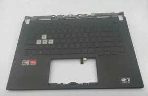 Asus ROG Strix G Asus G513 G513QY-2C UK Keyboard Palmrest Backlit Cover Black - Picture 1 of 6
