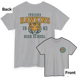Stranger Things "Hawkins High School" Tee, Retro, Vintage Style Shirt - Small - Picture 1 of 8