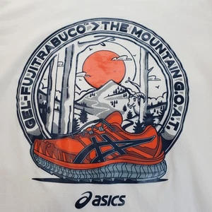 ASICS Gel Fujitrabuco The Mountain G.O.A.T. t-shirt White Men's Size M - Picture 1 of 5