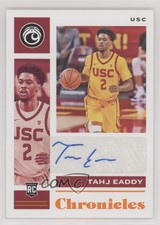2021-22 Panini Chronicles Draft Picks Rookie Signatures Orange Tahj Eaddy Auto
