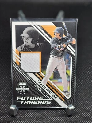 2021 Elite Extra Edition Kahlil Watson Future Threads Jersey #FT-KW Marlins - Image 1 of 2