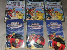 Super Smash Bros Melee - Case + Art, Game Disc, Manual - Gamecube TESTED CIB