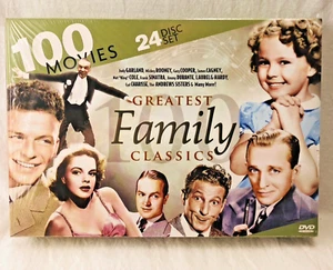 Greatest Family Classics: 100 Movies DVD 24-Disc Set (Garland, Sinatra, Cagney) - Picture 1 of 4