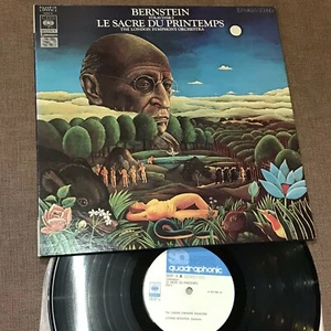 Bernstein Stravinsky Le Sacre Du Printemp JAPAN 4-ch QUADROPHONIC LP SOCP 6 w/PS - Picture 1 of 5