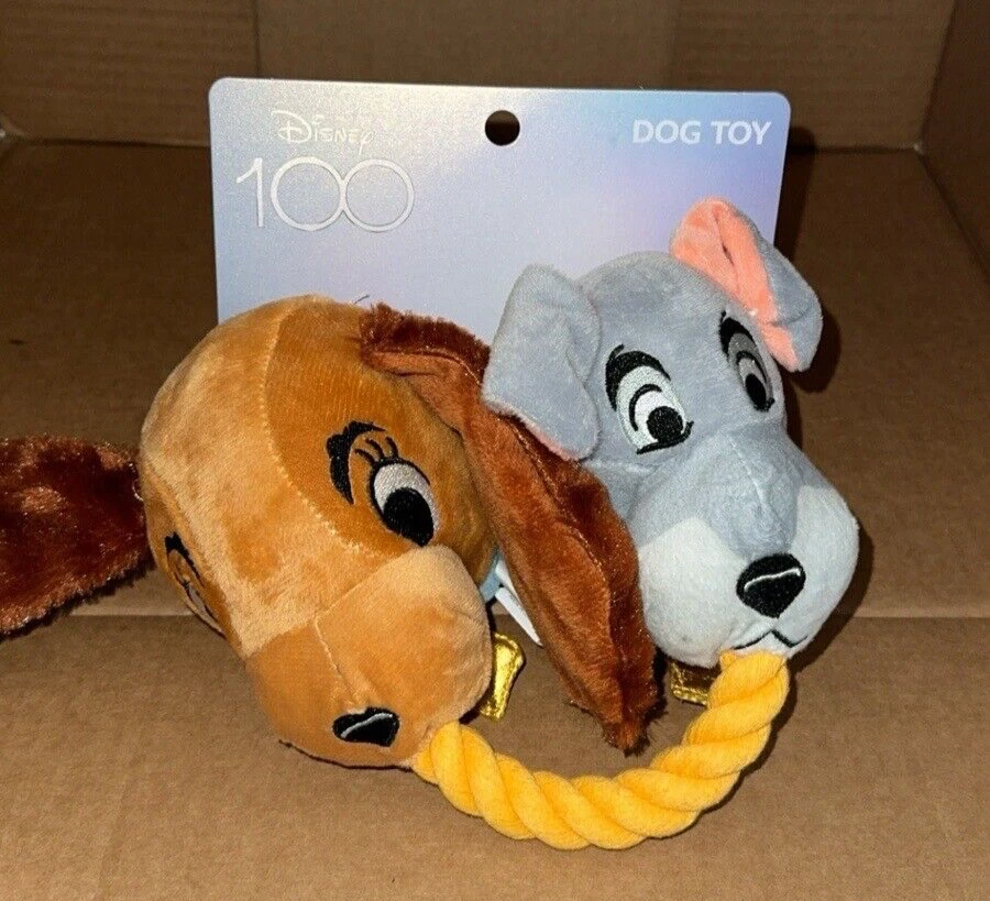 Juguete de cuerda Disney 100 LADY AND THE VAGABUNDO - Juguete para perro cachorro NUEVO Foto 1 de 1