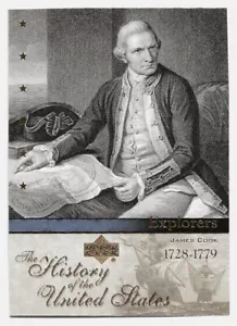Tarjeta James Cook EX33 Upper Deck 2004 The History of the United States casi nueva-como nueva - Imagen 1 de 1