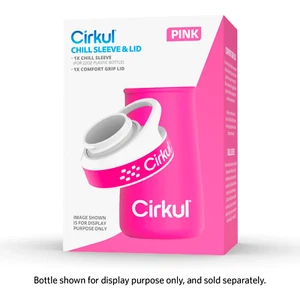 Brand New Cirkul Chill Sleeve & Comfort-Grip Lid for 22oz Bottle- Pink - Picture 1 of 8