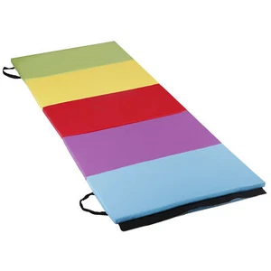 6' x 2.5' Gym Mats Tri Fold Exercise Thick Mat Training Workout Padded Non Slip - Picture 1 of 12