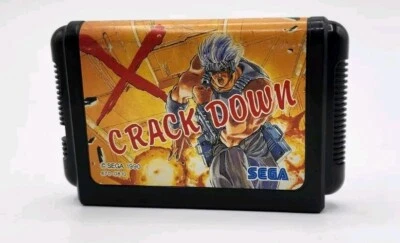 Japanese Crack Down SEGA Mega Drive MD Genesis Japan Import US Seller - Image 1 of 4