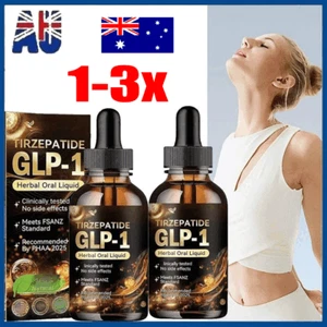 1~3 Pcs NEW Tirzepatide GLP-1 Herbal Oral Liquid Weight Loss Drops 30ML - Picture 1 of 9