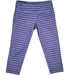Athleta Damen Streifen Chaturanga Capri Leggings Hose Größe Small - Bild 1 von 8