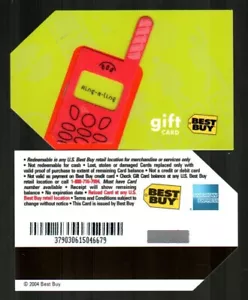 BEST BUY Ring-a-ling, Phone ( 2004 ) Textured Gift Card ( $0 ) - Picture 1 of 1