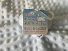 Pastel Blue Teddy Bear Baby Comforter Dimple Plush Blanket Soft Toy Blankie
