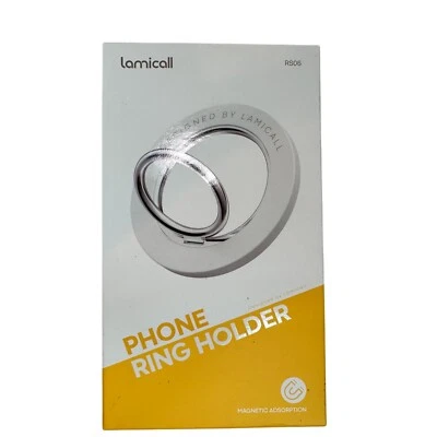 Soporte de anillo para teléfono Lamicall RS06 NEGRO BRUMOSO con adsorción magnética NUEVO EN CAJA Foto 1 de 4