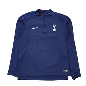 Nike Navy Blue Tottenham Hotspur 1/4 Zip Track Jacket Men's UK M EU 50 H288 - Picture 1 of 8