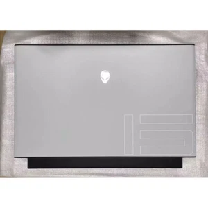 Cubierta trasera original Dell Alienware M15 R3 0X2MYH blanca negra para computadora portátil - Imagen 1 de 2