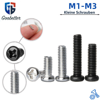 Dayalo 20 Stück M4 Schrauben, M4 X 10 Mm Flachkopfschrauben