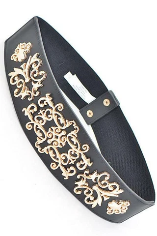 Belt With Intricate Antique Inspired Design Cover
