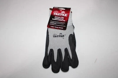 Boss 8445L Tactile 男式圆点浸丁腈棕榈手指手套大号 — 第 1/2 张图片