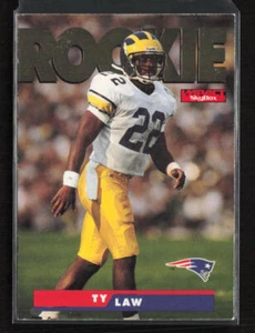 1995 SkyBox Impact #187 Ty Law New England Patriots Rookie Near Mint or Better - Picture 1 of 2