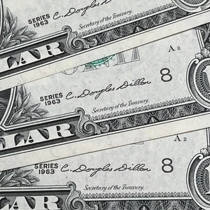 1963 $1 San Francisco One Dollar Bill Crisp UNC Condition Lot of 1 Note - Picture 1 of 5