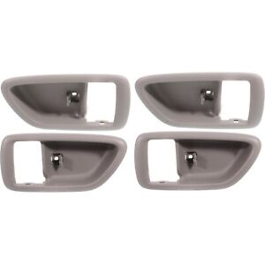 New Door Handle Trims Set of 4 Front and Rear Driver Passenger Side Gray Sedan