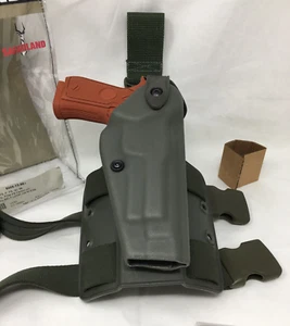 Safariland 6005 SLS Leg Rig RH STX OD Green Holster w/ QD Strap, BERETTA 92 96 - Picture 1 of 15