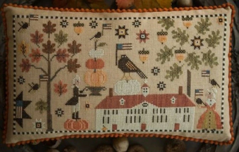 George Decorates for Martha - Plum Street Samplers New Chart - Image 1 of 1