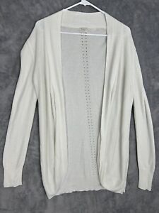 A New Day Cardigan Womens XL Long Sleeve Sweater Open Front Cream Soft
