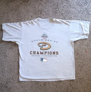 Vintage Arizona Diamondbacks 2001 World Champion Official Clubhouse T-Shirt Herren XL - Bild 1 von 5