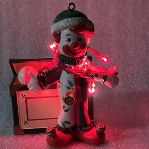Vintage House Of Lloyd Light Up And Musical Clown Toybox Christmas Ornament 1992 - Picture 1 of 7