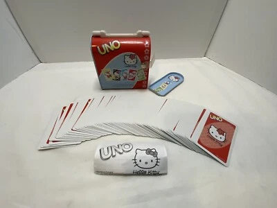 Hello Kitty UNO Deluxe Collector Tin Sanrio 2003 Cards, Instructions included. - Image 1 of 4