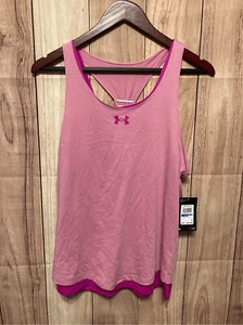 Under Armour XL youth pink double the fun tank top NWT loose - Picture 1 of 5