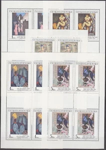 CZECHOSLOVAKIA - 1982 PRINTING SHEETS ART Mi. 2692-2696 Sc. 2437-2441 - **MNH** - Picture 1 of 1