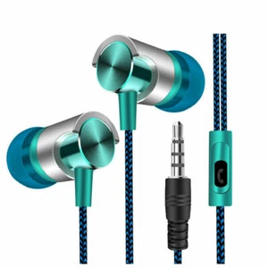 Metal Stereo Headphone Bass Earphone Sport Headset Hand Free Earbuds + Mic A50 - Imagen 1 de 4