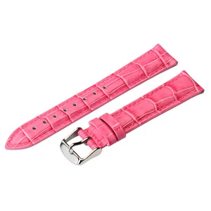 GENUINE CROCO GRAIN LEATHER INTERCHANGEABLE Watch Band Strap - Picture 1 of 17