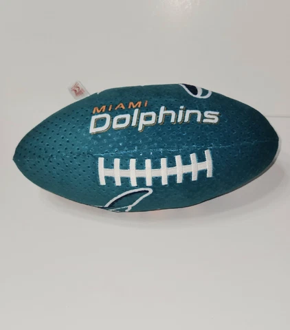 RARE Miami Dolphin Plush NFL Football Pillow Stuffed Collectible Cover