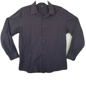 Claiborne Men's Slim Fit Purple Long Sleeve Button Down Shirt Size 18 36/37 - Picture 1 of 10