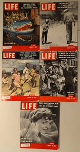 5-August Month 1954 LIFE Mags-Basutoland-Duke of Edinburgh-Anna Maria Alberghett - Bild 1 von 2