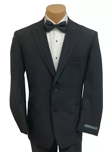 New 44R Men's Perry Ellis Portfolio Black Tuxedo Jacket Suit Coat Rio Blazer - Picture 1 of 6