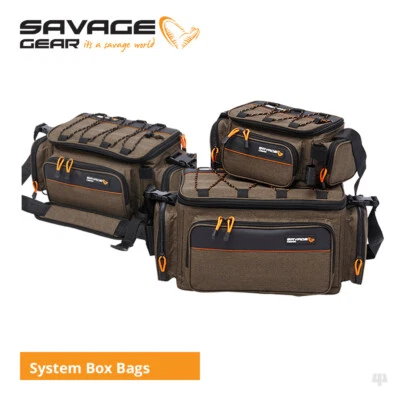 Savage Gear System Box Bags - Pike Perch Zander Bass Wrasse Lure Fishing Luggage - Image 1 of 4