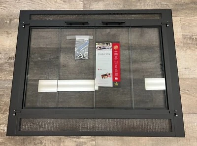 Stoll Prefab Fireplace Traditional Re-Face Kit Textured Black 36.75" x 28.75" - Image 1 of 4