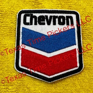 ð¥Chevron Gasoline Embroidered Iron-On Patch Racing Car Mechanic Oil Gas Station - Picture 1 of 5