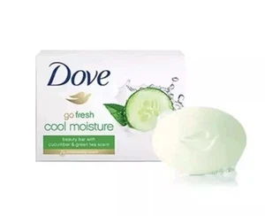 4 Bars DOVE Cucumber Soap Bar Refreshing Beauty Cream Bar 90g - Picture 1 of 1