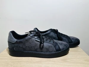 Scarpe casual Coach basse stampa firmata nero grigio G5025 nuove senza scatola taglia 13 - Foto 1 di 6