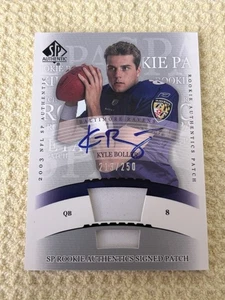 2003 SP Authentic #262 Kyle Boller RPA Rookie Patch Auto /250 RC Jersey - Bild 1 von 2