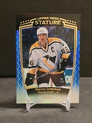 2024-25 Upper Deck Stature Mario Lemieux #30 Blue /99 Pittsburgh Penguins - Image 1 of 3